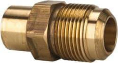 Parker - 3/4" Tube OD, 45° Brass Flared Tube Flare To Solder - 1-1/16-14 UNF - Industrial Tool & Supply