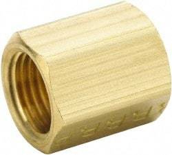 Parker - 1/8" Tube OD, Brass Flared Tube Inverted Union - 5/16-28 UNF, Flare x Flare Ends - Industrial Tool & Supply