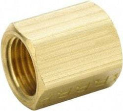 Parker - 1/8" Tube OD, Brass Flared Tube Inverted Union - 5/16-28 UNF, Flare x Flare Ends - Industrial Tool & Supply