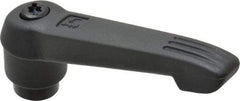 KIPP - 5/16-18, 0.71" Hub Diam, Glass Fiber (Steel Components) Tapped Adjustable Clamping Lever - 2.95" OAL, 1.63" High, 0.47" Hole Depth - Industrial Tool & Supply