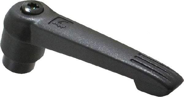 KIPP - M10 x 1.5, 21.5mm Hub Diam, Glass Fiber (Steel Components) Tapped Adjustable Clamping Lever - 91.5mm OAL, 53.5mm High, 14mm Hole Depth - Industrial Tool & Supply