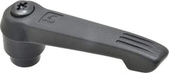 KIPP - 1/2-13, 1" Hub Diam, Glass Fiber (Steel Components) Tapped Adjustable Clamping Lever - 4.29" OAL, 2.4" High, 0.67" Hole Depth - Industrial Tool & Supply