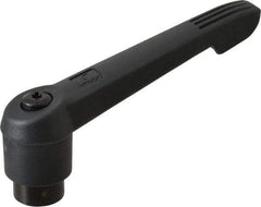 KIPP - 5/8-11, 1.18" Hub Diam, Glass Fiber (Steel Components) Tapped Adjustable Clamping Lever - 4.96" OAL, 2.83" High, 0.91" Hole Depth - Industrial Tool & Supply