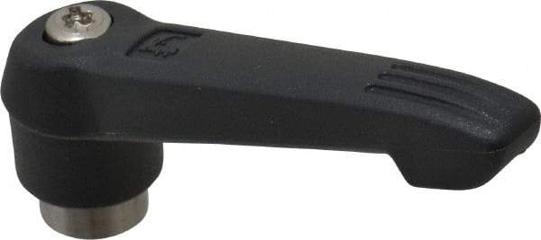 KIPP - 1/4-20, 0.71" Hub Diam, Glass Fiber (Stainless Steel Components) Tapped Adjustable Clamping Lever - 2.95" OAL, 1.63" High, 0.47" Hole Depth - Industrial Tool & Supply