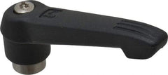 KIPP - 1/4-20, 0.71" Hub Diam, Glass Fiber (Stainless Steel Components) Tapped Adjustable Clamping Lever - 2.95" OAL, 1.63" High, 0.47" Hole Depth - Industrial Tool & Supply