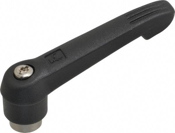 KIPP - 5/16-18, 0.71" Hub Diam, Glass Fiber (Stainless Steel Components) Tapped Adjustable Clamping Lever - 2.95" OAL, 1.63" High, 0.47" Hole Depth - Industrial Tool & Supply