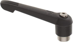 KIPP - 5/8-11, 1.18" Hub Diam, Glass Fiber (Stainless Steel Components) Tapped Adjustable Clamping Lever - 4.96" OAL, 2.83" High, 0.91" Hole Depth - Industrial Tool & Supply