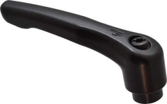 KIPP - 5/16-18, 0.73" Hub Diam, Zinc Die Cast (Steel Components) Tapped Adjustable Clamping Lever - 2.93" OAL, 1.67" High, 0.47" Hole Depth - Industrial Tool & Supply