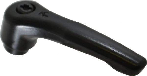 KIPP - M8 x 1.25, 18.5mm Hub Diam, Zinc Die Cast (Steel Components) Tapped Adjustable Clamping Lever - 74.5mm OAL, 42.5mm High, 12mm Hole Depth - Industrial Tool & Supply