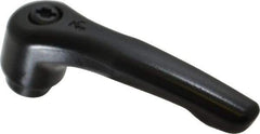 KIPP - M8 x 1.25, 18.5mm Hub Diam, Zinc Die Cast (Steel Components) Tapped Adjustable Clamping Lever - 74.5mm OAL, 42.5mm High, 12mm Hole Depth - Industrial Tool & Supply