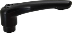 KIPP - 5/16-18, 0.83" Hub Diam, Zinc Die Cast (Steel Components) Tapped Adjustable Clamping Lever - 3.58" OAL, 2.15" High, 0.55" Hole Depth - Industrial Tool & Supply
