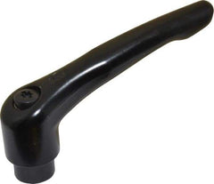 KIPP - 3/8-16, 0.83" Hub Diam, Zinc Die Cast (Steel Components) Tapped Adjustable Clamping Lever - 3.58" OAL, 2.15" High, 0.55" Hole Depth - Industrial Tool & Supply
