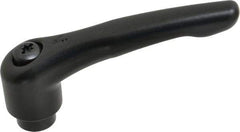 KIPP - M10 x 1.5, 27mm Hub Diam, Zinc Die Cast (Steel Components) Tapped Adjustable Clamping Lever - 109mm OAL, 63mm High, 17mm Hole Depth - Industrial Tool & Supply