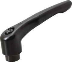 KIPP - 5/8-11, 1.22" Hub Diam, Zinc Die Cast (Steel Components) Tapped Adjustable Clamping Lever - 4.96" OAL, 2.87" High, 0.91" Hole Depth - Industrial Tool & Supply