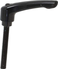 KIPP - M8 x 1.25, 18.5mm Hub Diam, Zinc Die Cast (Steel Components) Metric Threaded Stud Adjustable Clamping Lever - 60mm Stud Length, 74.5mm OAL, 42.5mm High - Industrial Tool & Supply