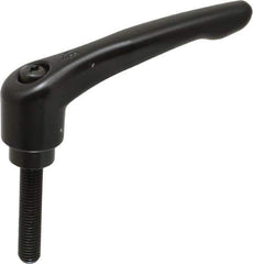 KIPP - M12 x 1.75, 31mm Hub Diam, Zinc Die Cast (Steel Components) Metric Threaded Stud Adjustable Clamping Lever - 60mm Stud Length, 126mm OAL, 73mm High - Industrial Tool & Supply