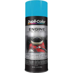 Dupli-Color - 12 oz Torque N' Teal Automotive Heat Resistant Paint - Gloss Finish, 500°F Max Temp, Comes in Aerosol Can - Industrial Tool & Supply