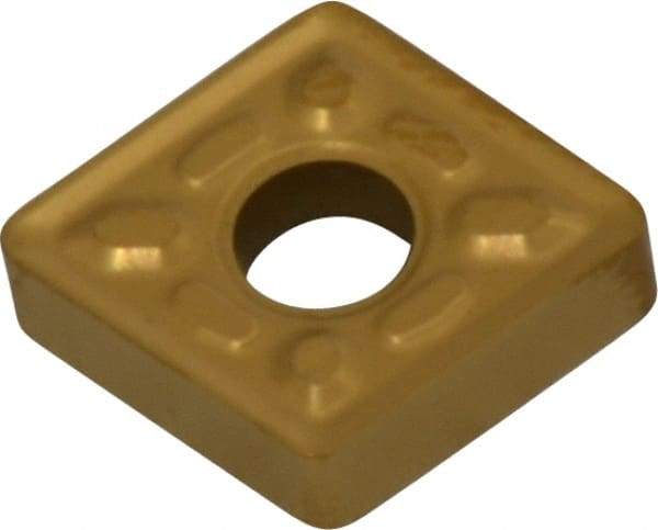 Kennametal - CNMG322 P Grade KC730 Carbide Turning Insert - TiN Finish, 80° Diamond, 3/8" Inscr Circle, 1/8" Thick, 1/32" Corner Radius - Industrial Tool & Supply