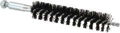 Schaefer Brush - 4" Brush Length, 7/8" Diam, Nylon Single Stem, Single Spiral Condenser Tube Brush - 6-1/4" Long, Nylon, 1/4-28 Male Connection - Industrial Tool & Supply