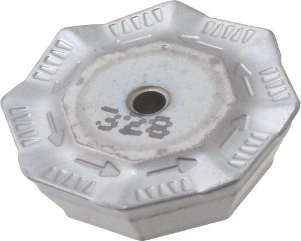 Iscar - OFMR0704 76 Grade IC328 Carbide Milling Insert - TiCN Finish, 0.1791" Thick, 0.7008" Inscribed Circle, 0.6mm Corner Radius - Industrial Tool & Supply