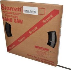 Starrett - 1/2" x 100' x 0.025" Bi-Metal Band Saw Blade Coil Stock - 18 TPI, Toothed Edge, Straight Form, Wavy Set, No Rake Angle, Constant Pitch, Contour Cutting - Industrial Tool & Supply
