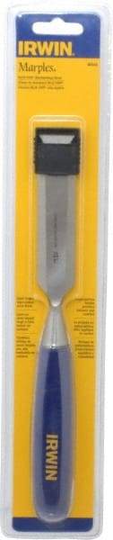 Irwin - 10-3/4" OAL x 1" Blade Width Wood Chisel - Polypropylene Handle - Industrial Tool & Supply