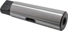 Jacobs - MT2 Inside Morse Taper, MT5 Outside Morse Taper, Standard Reducing Sleeve - Soft with Hardened Tang, 1/4" Projection, 155.45mm OAL - Exact Industrial Supply