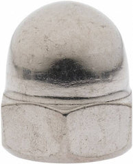Value Collection - M16x2 Metric Coarse, 24mm Width Across Flats, Uncoated, Stainless Steel Acorn Nut - 28mm Overall Height, Austenitic A2, DIN 1587 - Industrial Tool & Supply