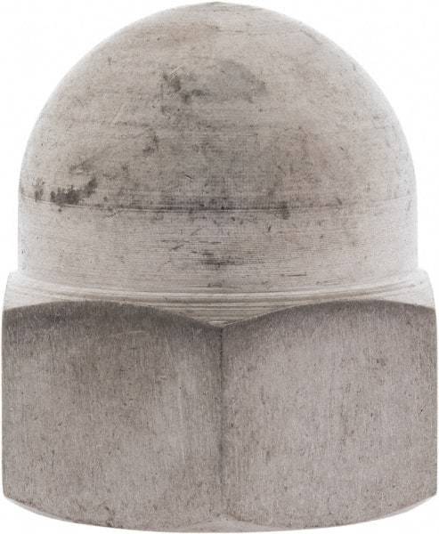 Value Collection - M24x3 Metric Coarse, 36mm Width Across Flats, Uncoated, Stainless Steel Acorn Nut - 42mm Overall Height, Austenitic A2, DIN 1587 - Industrial Tool & Supply