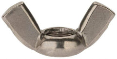 Value Collection - M12x1.75 Metric Coarse, Stainless Steel Standard Wing Nut - Grade 18-8, Austenitic Grade A2, 65mm Wing Span, 33.5mm Wing Span - Industrial Tool & Supply