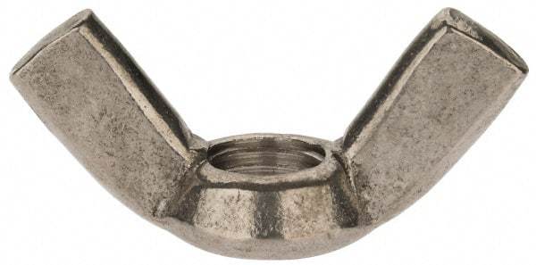 Value Collection - M16x2.00 Metric Coarse, Stainless Steel Standard Wing Nut - Grade 18-8, Austenitic Grade A2, 73mm Wing Span, 37.5mm Wing Span - Industrial Tool & Supply