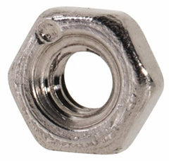 Value Collection - M2x0.40 Metric Coarse Stainless Steel Right Hand Hex Nut - 4mm Across Flats, 1.6mm High, Uncoated - Industrial Tool & Supply