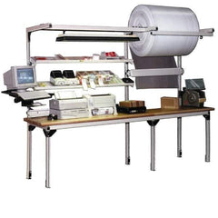 Qualtech - 120" Wide, Packaging Work Station - 325" Deep - Industrial Tool & Supply