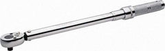 Paramount - 1/2" Drive Micrometer Type Ratchet Head Torque Wrench - 47.4 N/m to 210 N/m Torque, 20" OAL, 1 Ft/Lb Graduation - Industrial Tool & Supply