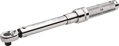 Paramount - 3/8" Drive Micrometer Type Ratchet Head Torque Wrench - 6.2 N/m to 29 N/m Torque, 11-1/2" OAL, 1 In/Lb Graduation - Industrial Tool & Supply