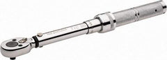 Paramount - 1/4" Drive Micrometer Type Ratchet Head Torque Wrench - 1.7 N/m to 6 N/m Torque, 8" OAL, 1 In/Lb Graduation - Industrial Tool & Supply