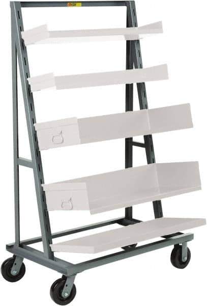 Little Giant - 24" Wide x 67" High x 40" Deep, Adjustable Tray Truck - 2,000 Lb Capacity - Industrial Tool & Supply