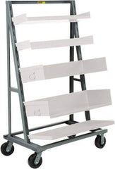 Little Giant - 24" Wide x 67" High x 40" Deep, Adjustable Tray Truck - 2,000 Lb Capacity - Industrial Tool & Supply