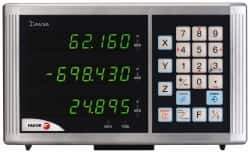 Fagor - 3 Axis, 40" X-Axis Travel, 18" Y-Axis Travel, 18" Z-Axis Travel, Milling DRO System - 0.1µm Resolution, 10µm Accuracy, LED Display - Industrial Tool & Supply