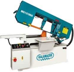 Clausing - 18-1/2 x 10-1/2" Max Capacity, Semi-Automatic Variable Speed Pulley Horizontal Bandsaw - 102 to 377 SFPM Blade Speed, 230/460 Volts, 45 & 60°, 3 hp, 3 Phase - Industrial Tool & Supply