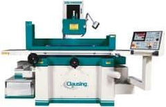 Clausing - 40 Inch Long x 16 Inch Wide Table, 5 to 25m per Min, 3 Phase, Automatic Floor Machine Surface Grinder - 7.5 hp, 1,750 RPM Spindle Speed, 230/460 Volts, 158 Inch Overall Length, 5 Inch Arbor Hole Diameter - Industrial Tool & Supply