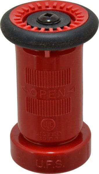 Made in USA - 1-1/2" Hose Diam NST Constant Flow Hose Nozzle - 75 Max GPM, Polyurethane, 100 psi - Industrial Tool & Supply