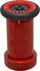 Made in USA - 1-1/2" Hose Diam NST Constant Flow Hose Nozzle - 75 Max GPM, Polyurethane, 100 psi - Industrial Tool & Supply