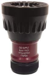 Made in USA - 1" Hose Diam NPSH Adjustable Fog Hose Nozzle - 23 Max GPM, Polyurethane, 100 psi - Industrial Tool & Supply