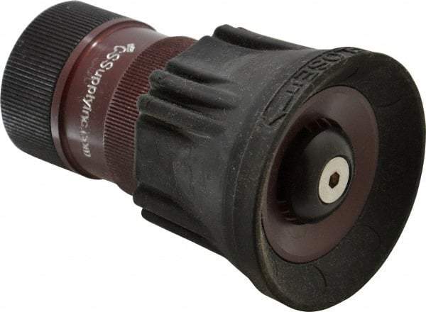 Made in USA - 1" Hose Diam NPSH Thread Constant Flow Hose Nozzle - 30 Max GPM, Polyurethane, 100 psi - Industrial Tool & Supply