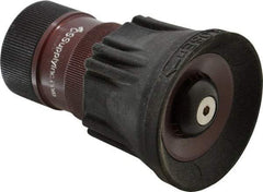Made in USA - 1" Hose Diam NPSH Thread Constant Flow Hose Nozzle - 30 Max GPM, Polyurethane, 100 psi - Industrial Tool & Supply