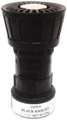 Value Collection - 1-1/2" Hose Diam NPSH Constant Flow Hose Nozzle - 95 Max GPM, Polyurethane, 100 psi - Industrial Tool & Supply