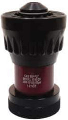 Made in USA - 1-1/2" Hose Diam NST Adjustable Fog Hose Nozzle - 90 Max GPM, Polyurethane, 100 psi - Industrial Tool & Supply