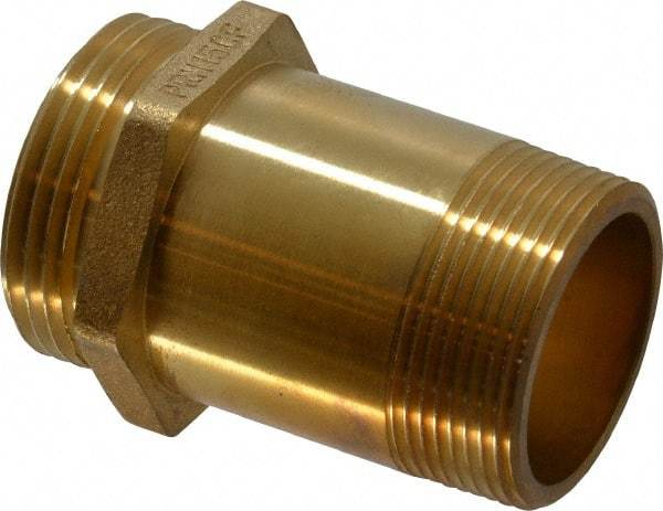 Value Collection - Brass Nipple - For Use with Fire Hose - Industrial Tool & Supply