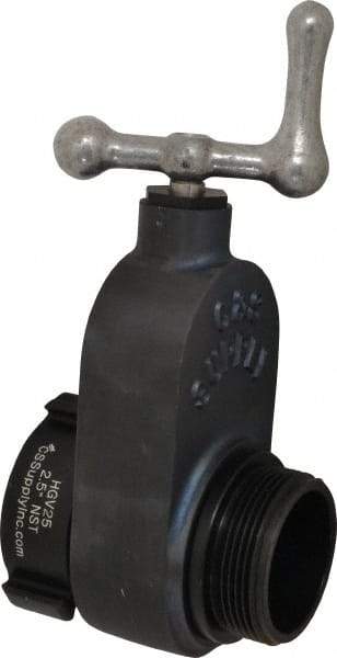 Made in USA - 2-1/2" Pipe, NST Aluminum Gate Valve - Union Bonnet - Industrial Tool & Supply